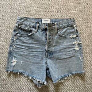 Agolde Women's Parker Long Loose Vintage Jean Shorts - Parade